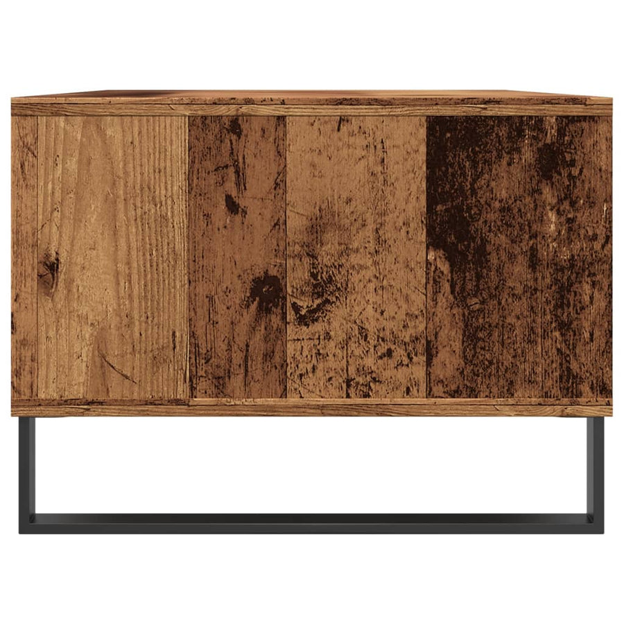Salontafel 90x50x36,5 cm bewerkt hout oud houtkleurig