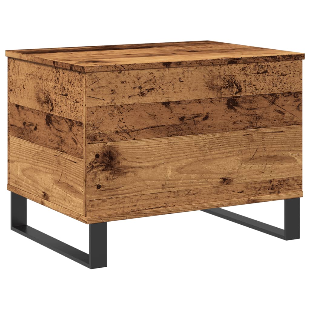 Salontafel 60x44,5x45 cm bewerkt hout oud houtkleurig