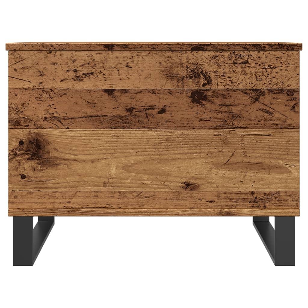 Salontafel 60x44,5x45 cm bewerkt hout oud houtkleurig