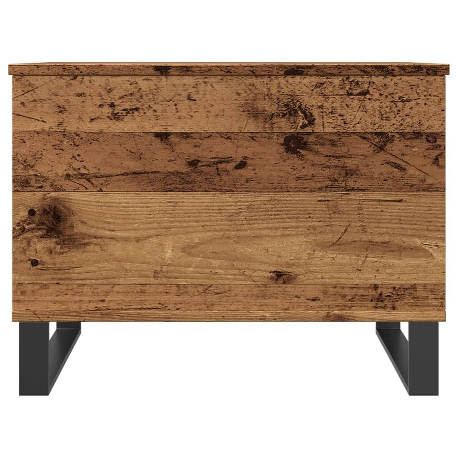 Salontafel 60x44,5x45 cm bewerkt hout oud houtkleurig