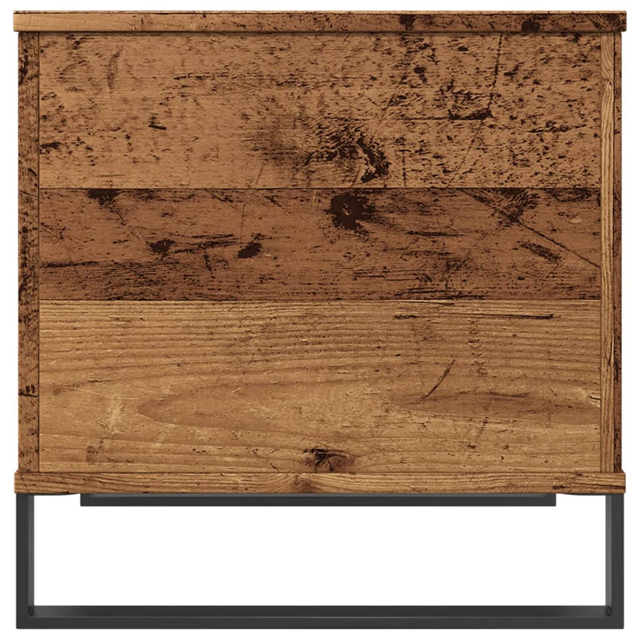 Salontafel 60x44,5x45 cm bewerkt hout oud houtkleurig