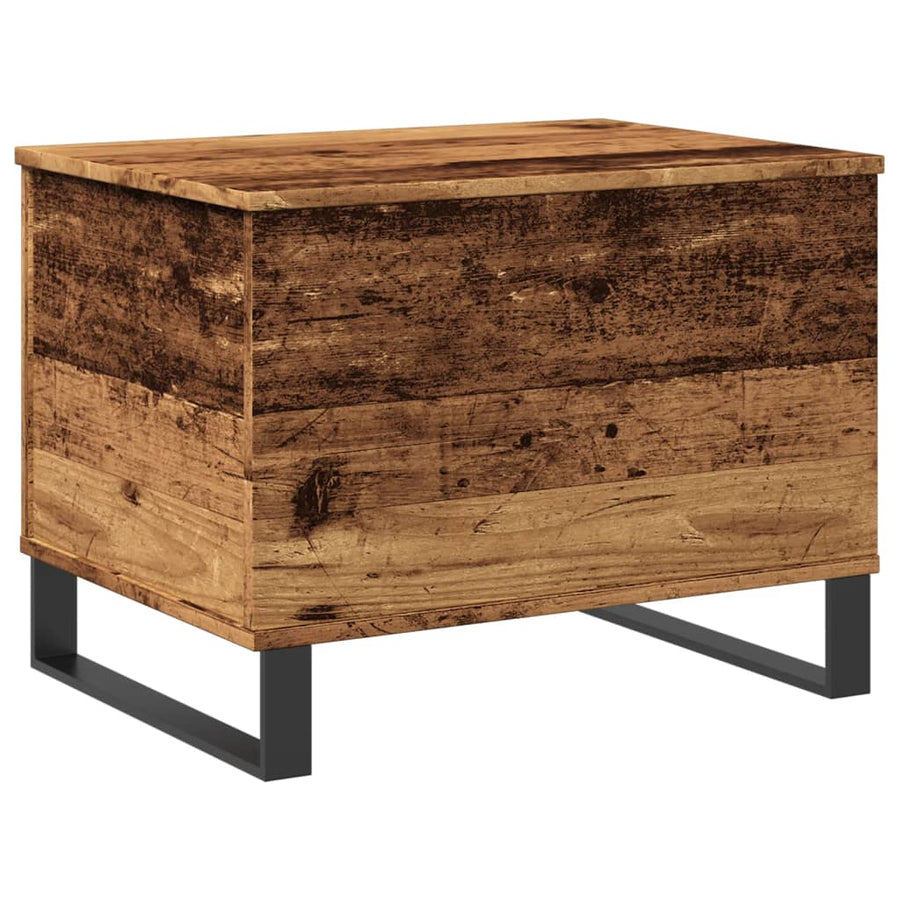Salontafel 60x44,5x45 cm bewerkt hout oud houtkleurig