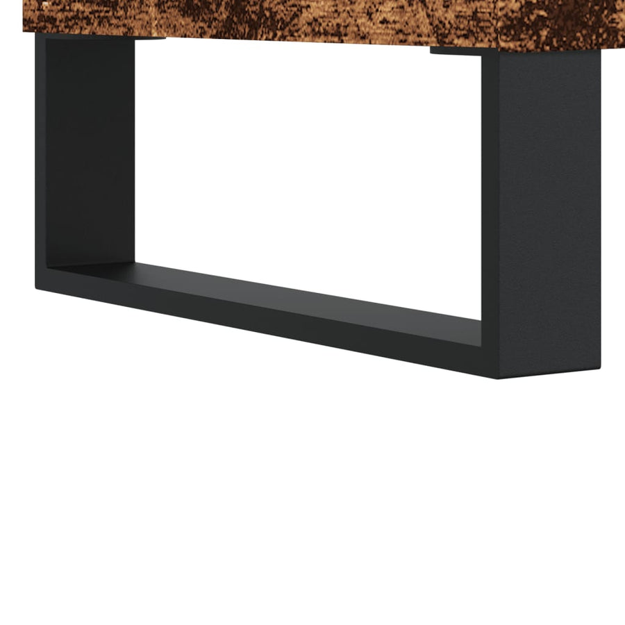 Salontafel 60x44,5x45 cm bewerkt hout oud houtkleurig