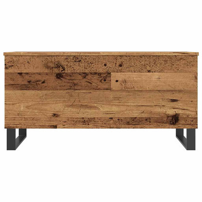 Salontafel 90x44,5x45 cm bewerkt hout oud houtkleurig