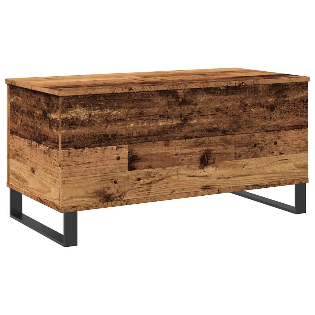 Salontafel 90x44,5x45 cm bewerkt hout oud houtkleurig