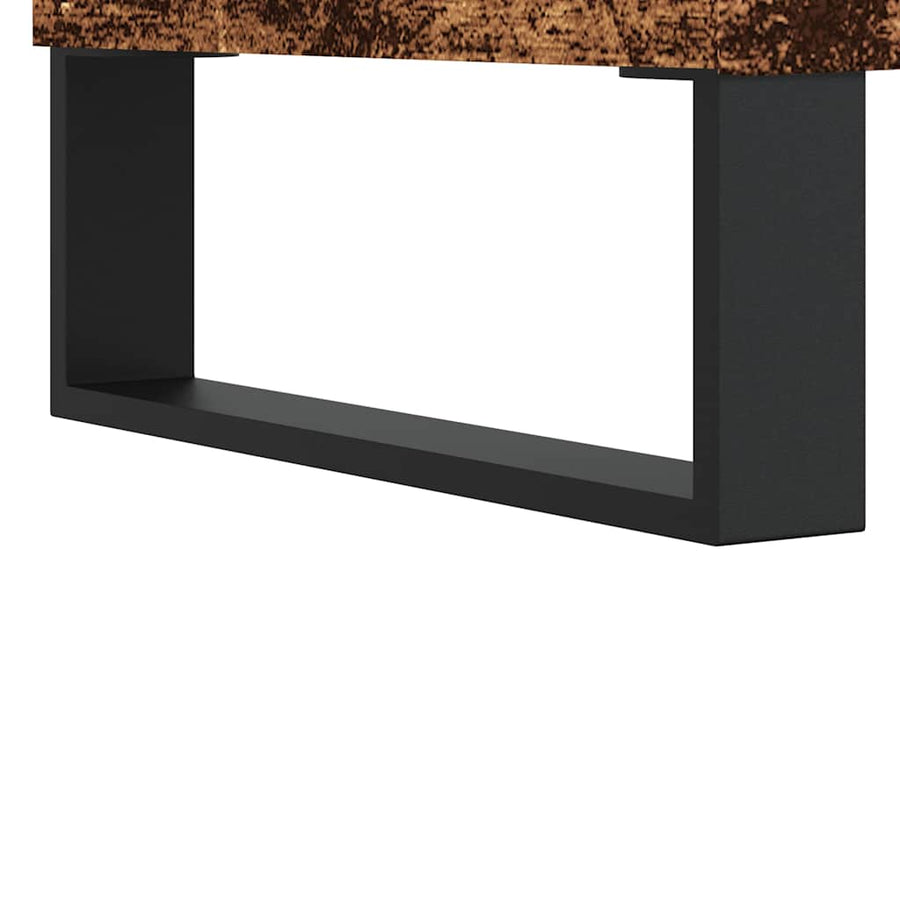 Salontafel 90x44,5x45 cm bewerkt hout oud houtkleurig