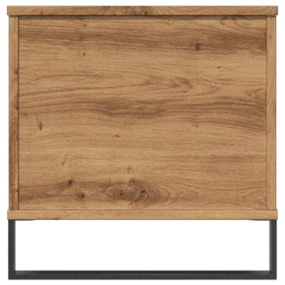 Salontafel 90x44,5x45 cm bewerkt hout artisanaal eikenkleurig