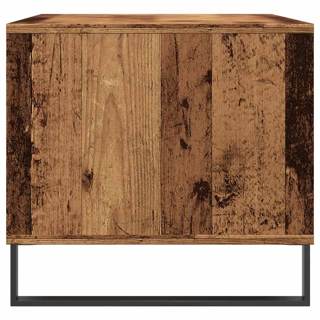Salontafel 90x49x45 cm bewerkt hout oud houtkleurig