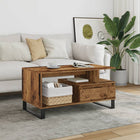 Coffee table 90x49x45 cm treated wood old wood color