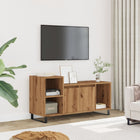 Tv-meubel 100x35x55 cm bewerkt hout eikenkleur