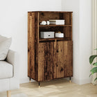 Tall cabinet 60x36x110 cm treated wood old wood-colored