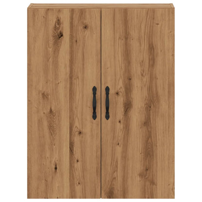 Wandkast 69,5x34x90 cm bewerkt hout artisanaal eikenkleurig