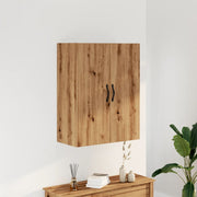 Wandkast 69,5x34x90 cm bewerkt hout eikenkleurig