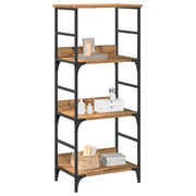 Boekenkast 50x33x117,5 cm bewerkt hout eikenkleur