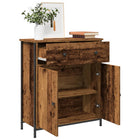 Sideboard 70x30x80 cm carved wood antique wood colored