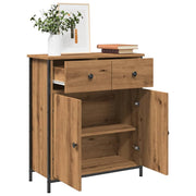 Dressoir 70x41x56 cm bewerkt hout eikenkleur