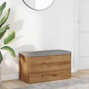 Opbergbank 82x42x45 cm bewerkt hout eikenkleur