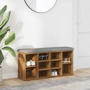 Schoenenbank 102x32x50 cm bewerkt hout eikenkleur