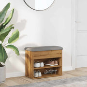 Schoenenbank 62x32x50 cm bewerkt hout eikenkleur