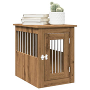 Hondenbench 45x62x59 cm bewerkt hout eikenkleurig