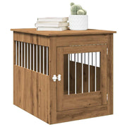 Hondenbench 64,5x80x71 cm bewerkt hout eikenkleur