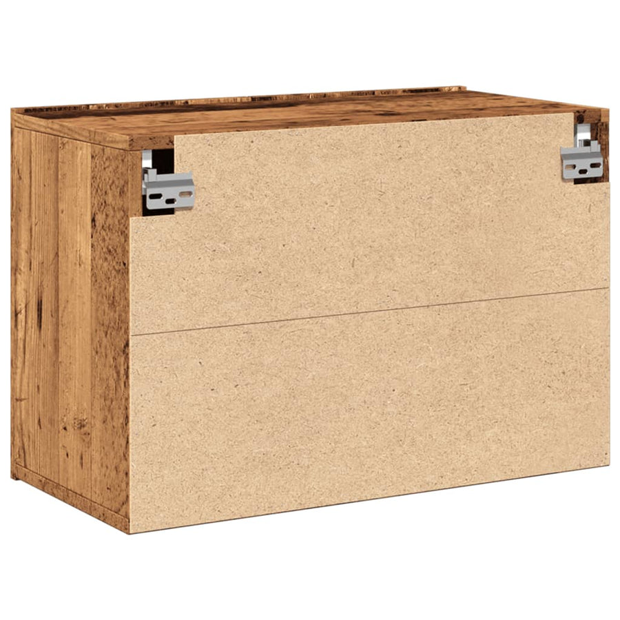 Tv-meubel wandgemonteerd 60x30x41 cm oud houtkleurig