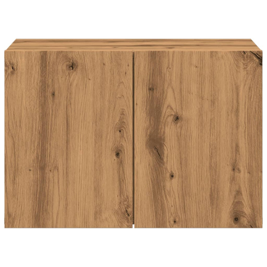 Tv-meubel wandgemonteerd 60x30x41 cm artisanaal eikenkleurig