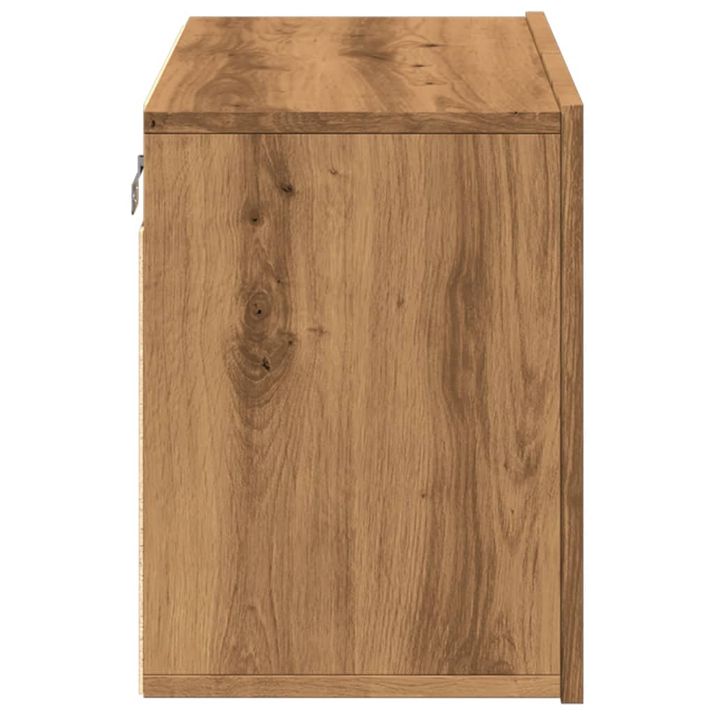 Tv-meubel wandgemonteerd 60x30x41 cm artisanaal eikenkleurig