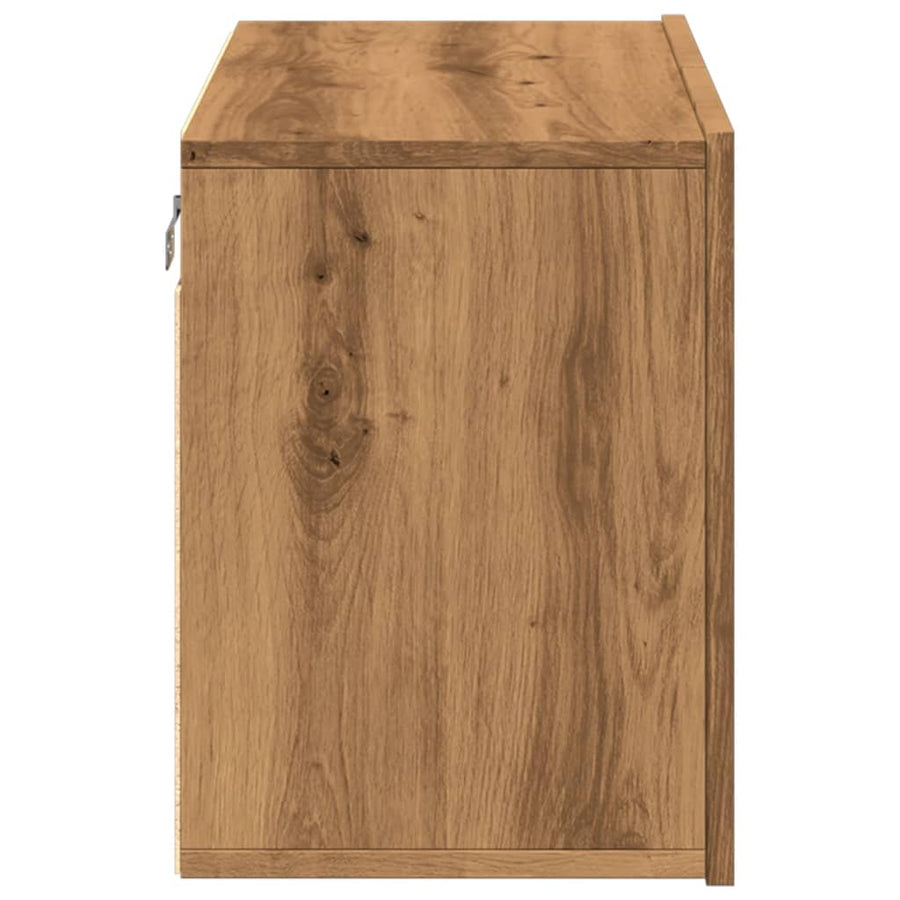 Tv-meubel wandgemonteerd 60x30x41 cm artisanaal eikenkleurig