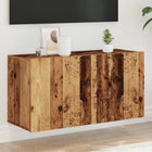 Tv-meubel wandgemonteerd 80x30x41 cm oud hout