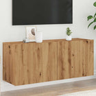 Tv-meubel wandgemonteerd 100x30x41 cm eikenkleurig
