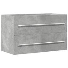 Wastafelkast 80x38,5x48 cm bewerkt hout artisanaal eikenkleur