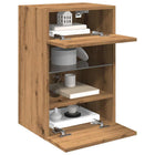 Tv-meubels 2 st 40x30x60,5 cm eikenkleur