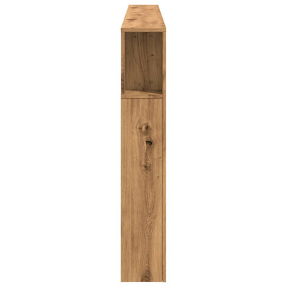 Hoofdeinde met LED 220x18,5x103,5 cm hout artisanaal eikenkleur