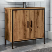 Wastafelkast 60x30x60 cm bewerkt hout eikenkleurig