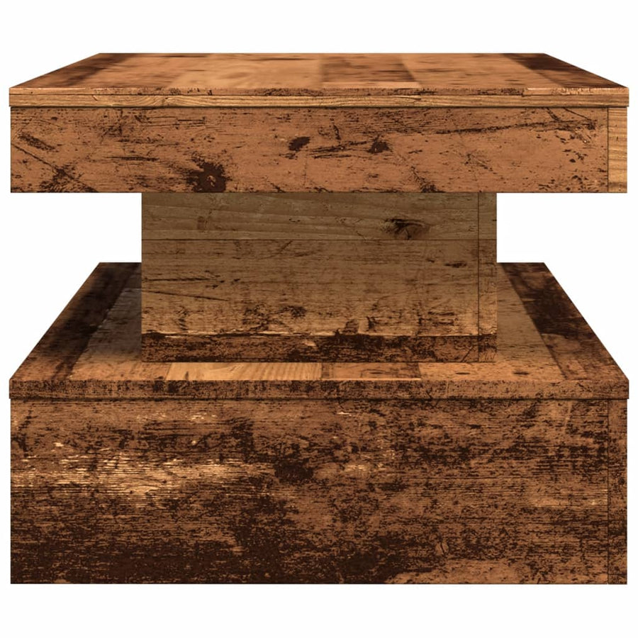 Salontafel Met Led-Verlichting 90X50X40 Cm Kleurig Oud hout 90 cm