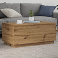 Salontafel met LED-verlichting 90x50x40cm artisanaal eikenkleur