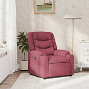 Fauteuil verstelbaar stof wijnrood 77x93x99 cm