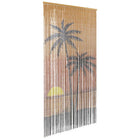 Insect curtain Palm tree print 90x220 cm bamboo