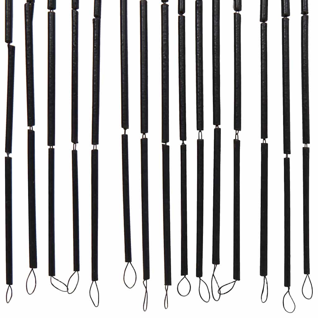 Insectengordijn 100x200 cm bamboe donkergrijs