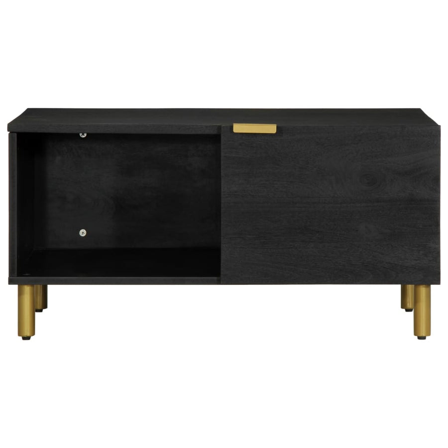 Salontafel 80x50x40 cm bewerkt hout zwart