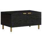 Coffee table 80x50x40 cm distressed wood black