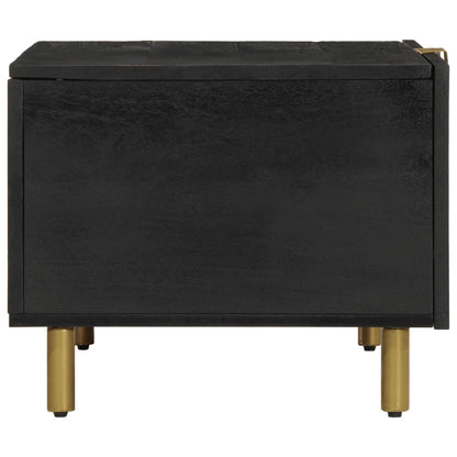 Salontafel 80x50x40 cm bewerkt hout zwart