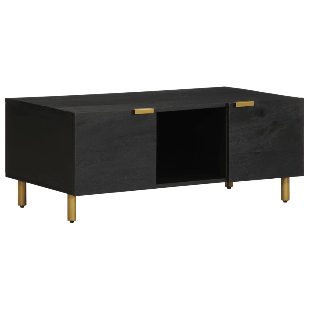 Salontafel 100x54x40 cm bewerkt hout zwart