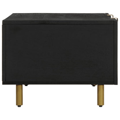 Salontafel 100x54x40 cm bewerkt hout zwart