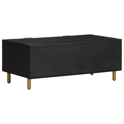 Salontafel 100x54x40 cm bewerkt hout zwart