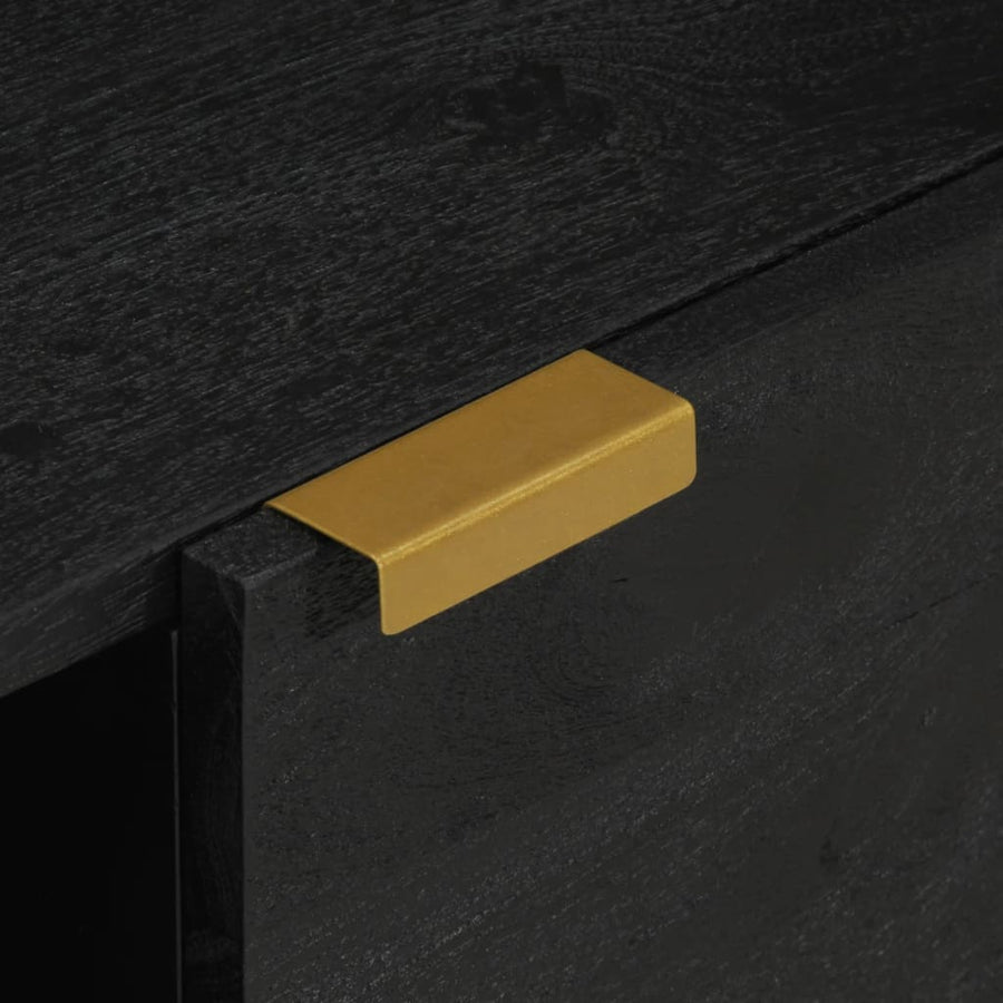 Salontafel 100x54x40 cm bewerkt hout zwart