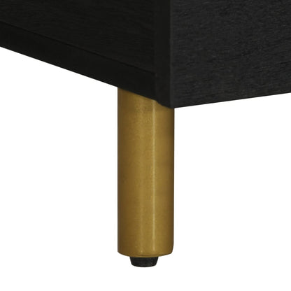 Salontafel 100x54x40 cm bewerkt hout zwart