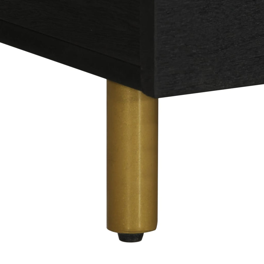 Salontafel 100x54x40 cm bewerkt hout zwart