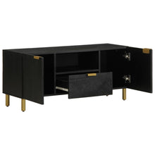 tv-meubel 105x33x46 cm bewerkt hout zwart